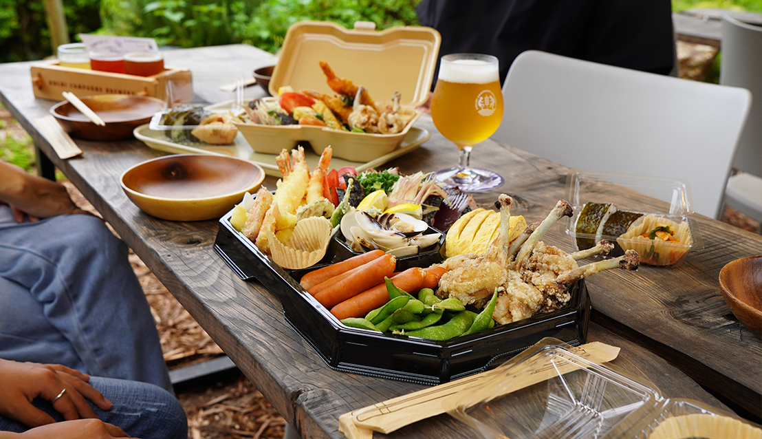 平家の茶屋特製オードブルを味わう